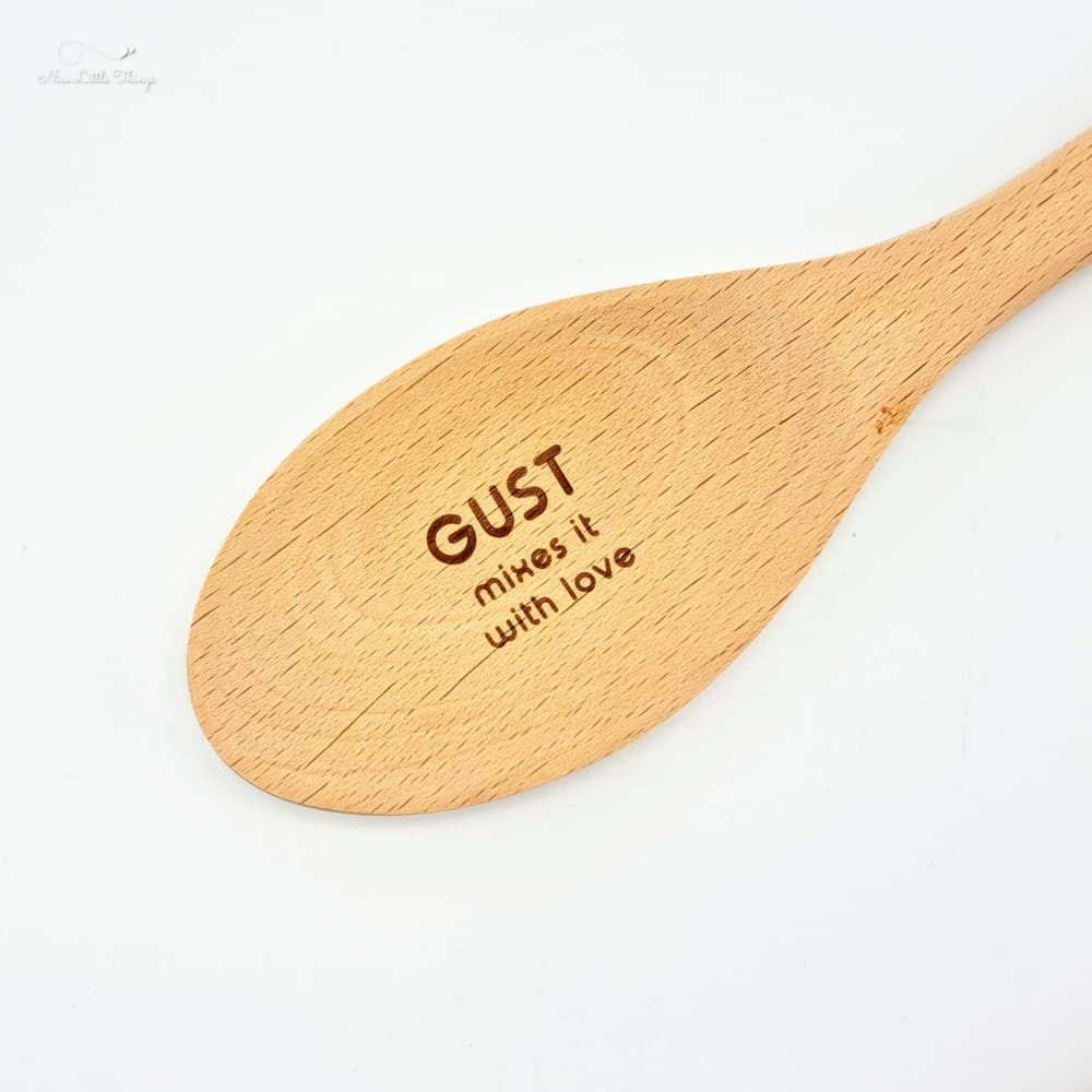 Wooden Spoon with Name and Quote