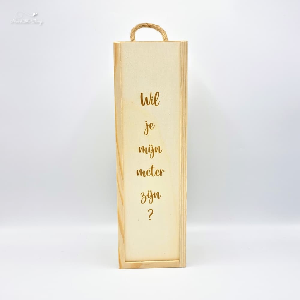 Weinkiste — Willst du meine Patentante sein?