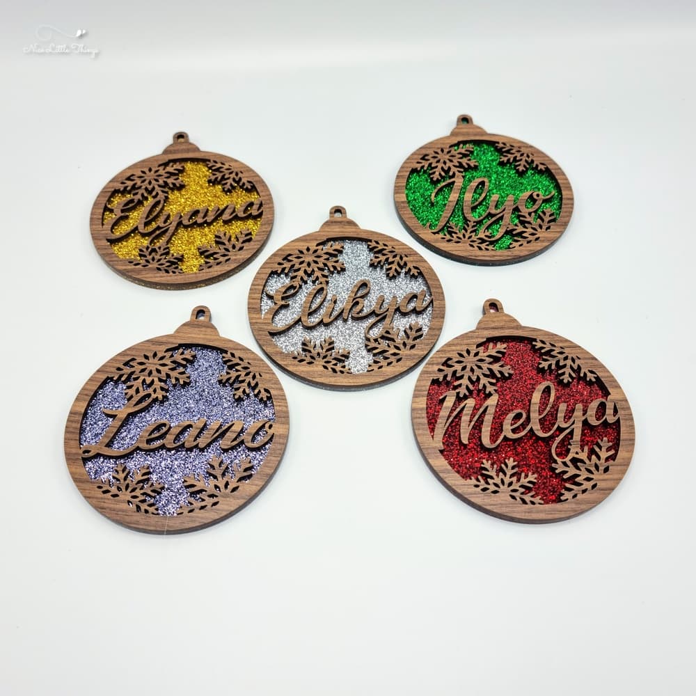 Christmas ornaments with a name