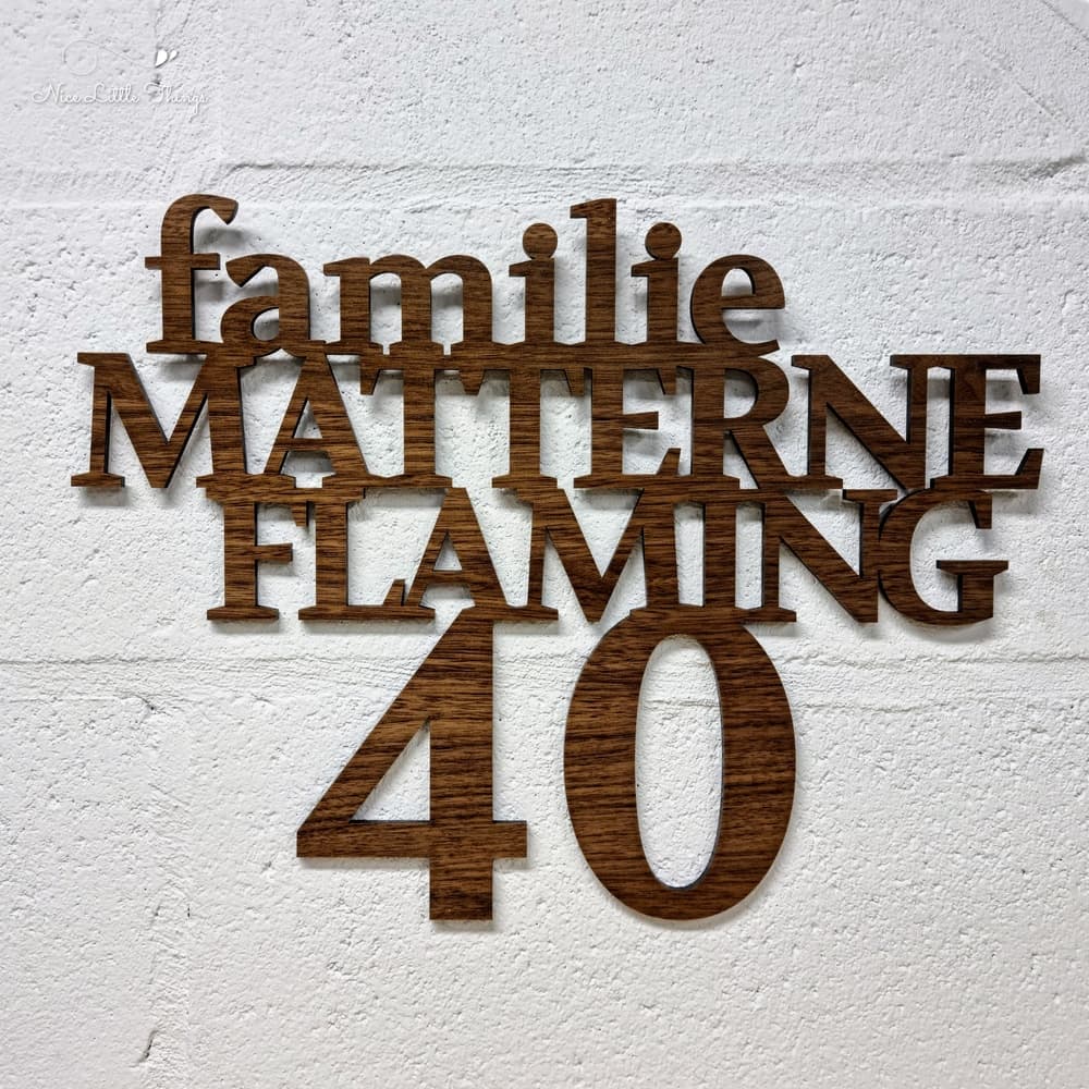 Nameplate Family + House No.