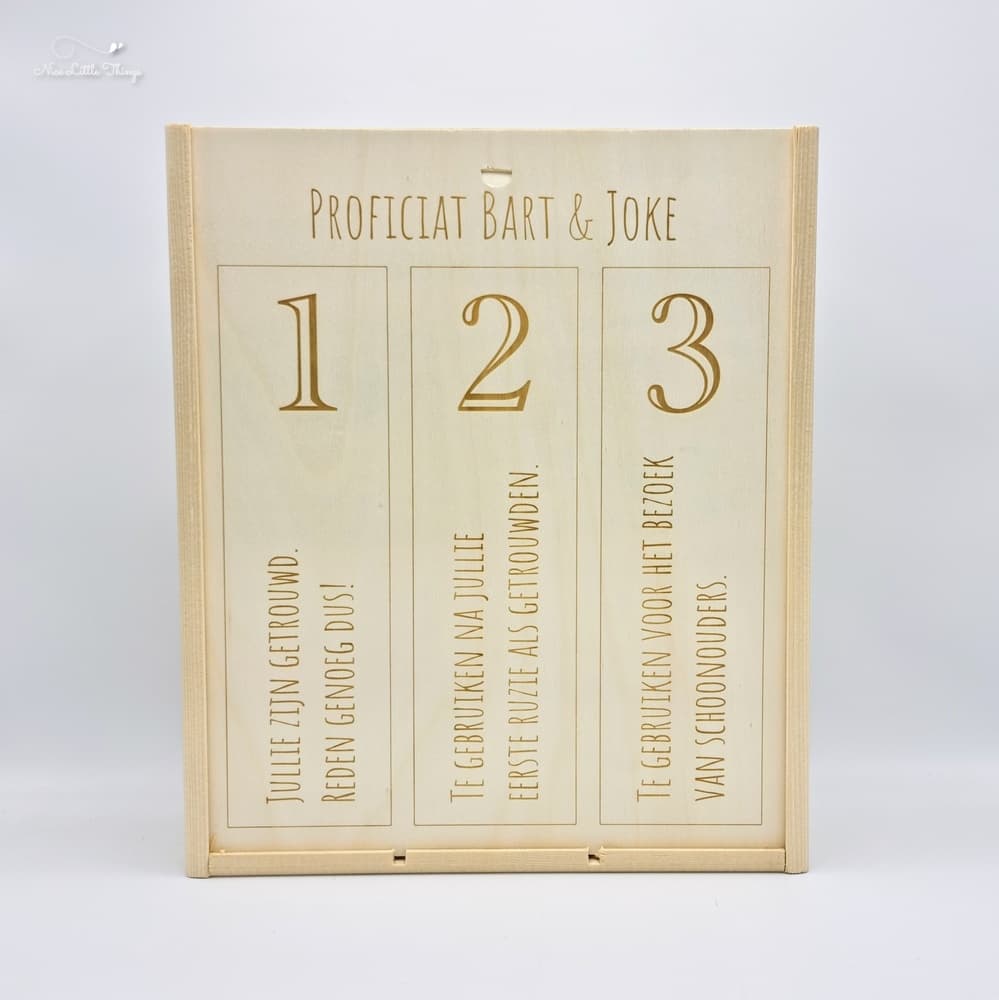 Personalised wine box Trio