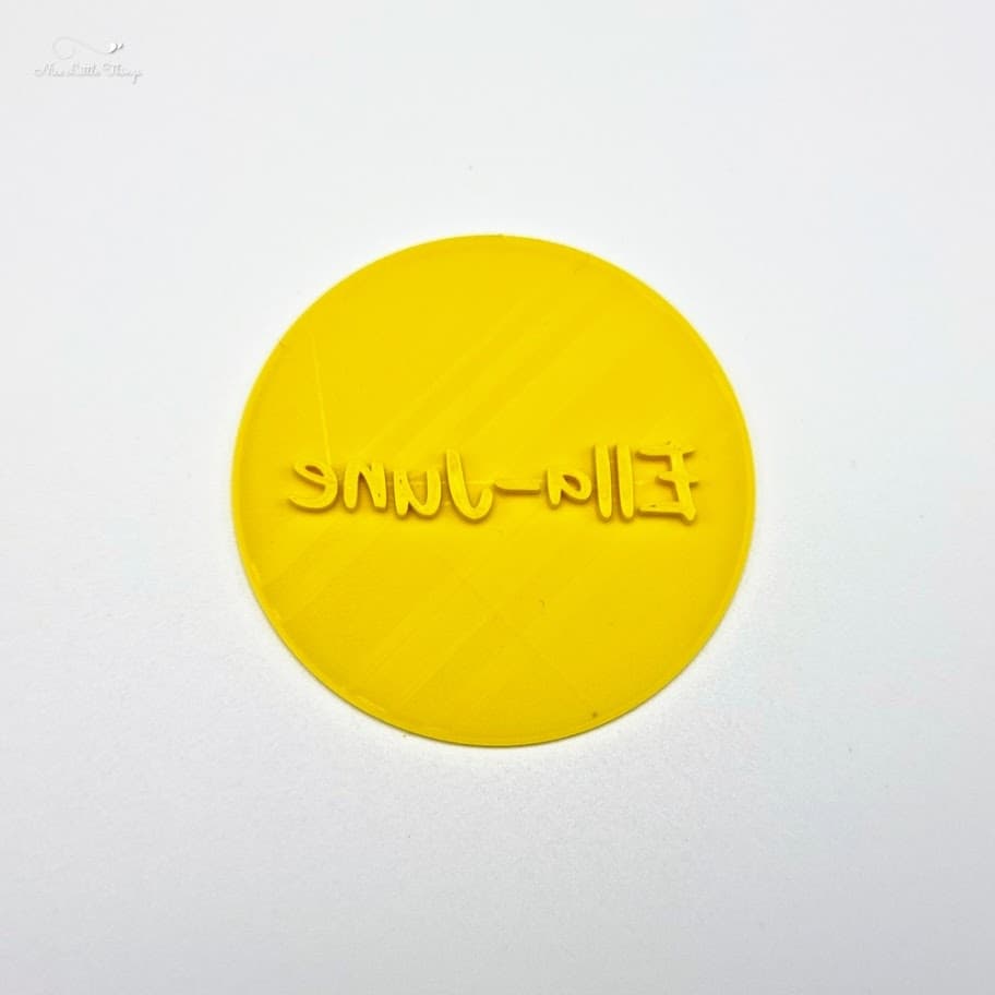 Tampon à biscuits avec prénom