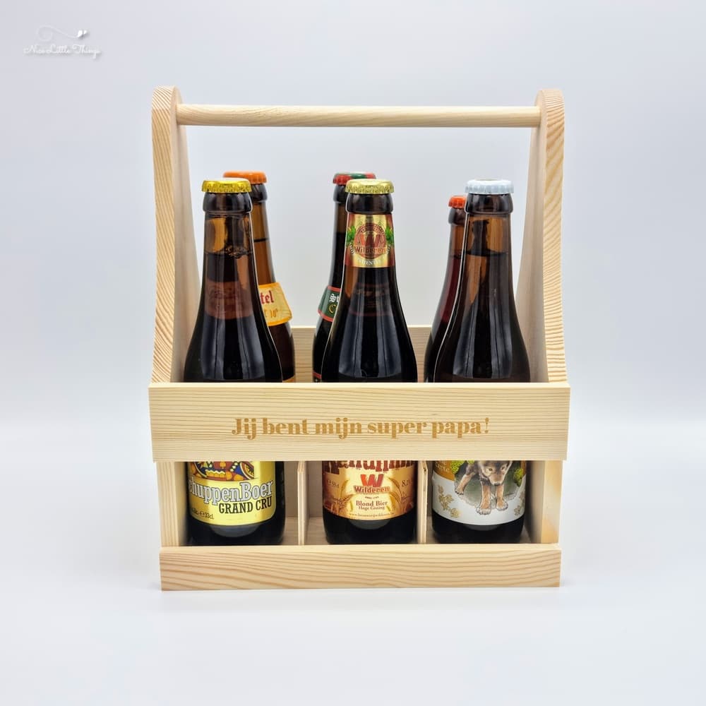 Wooden Beer Crate You are my super Dad