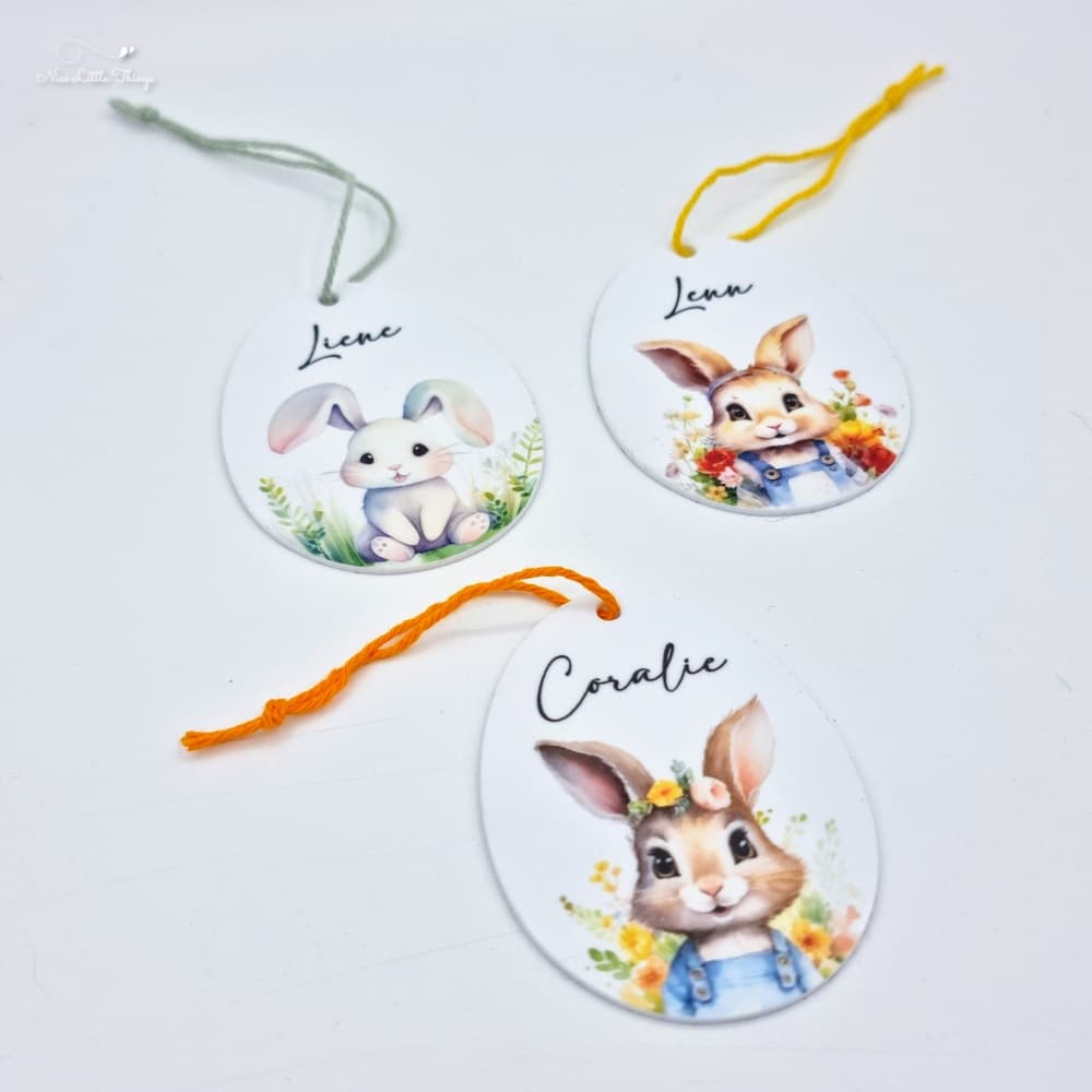Colorful Easter Pendant with Name