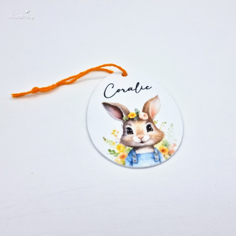 Colorful Easter Pendant with Name
