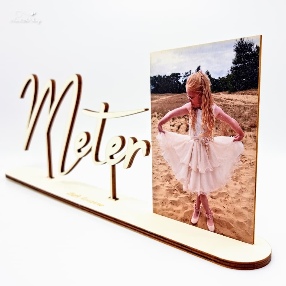 Nom en bois avec photo