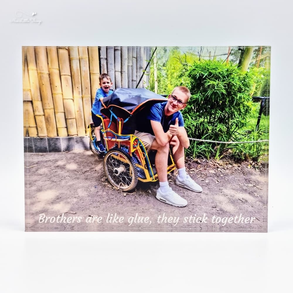 Photo Block Acrylic with Personalized Message