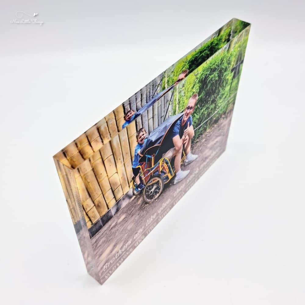 Photo Block Acrylic with Personalized Message