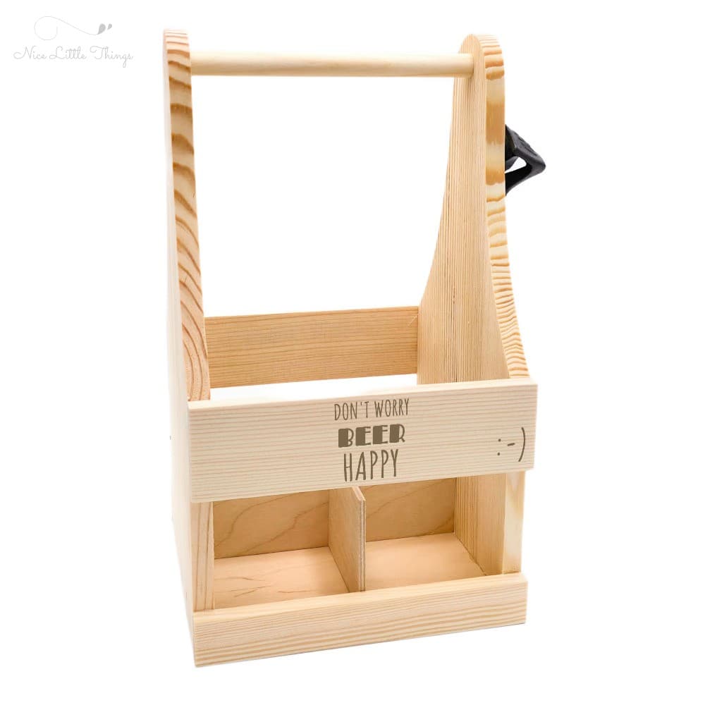 Beer crate "Don't Worry Beer Happy"